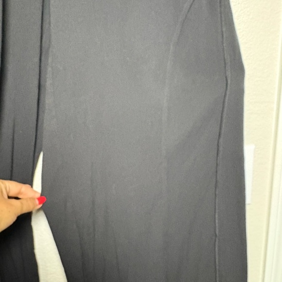 Kona Sol Black Pull On Wide Leg Beach, Swim Pants Slit Legs Wrap Front. - Picture 11 of 12